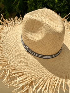Unisex Panama Beach Hat with Fringe