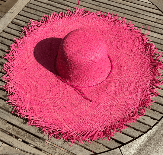 Pink Raffia Hat