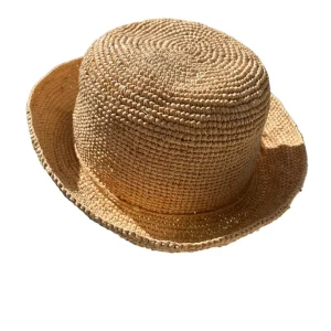 French Style Crochet Straw Hat