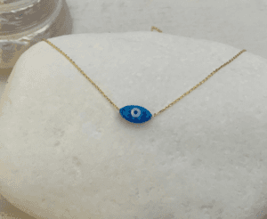 Turquoise Eye Charm Necklace