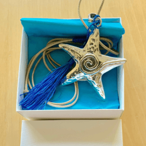 Silver Starfish Pendant Necklace