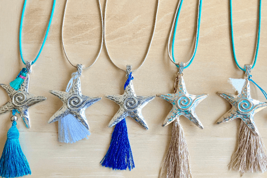 Starfish Charm Long Necklace