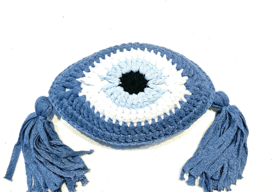 Eye Cushion denim blue small