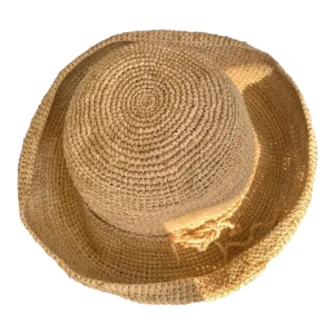 Crochet Straw French Style Hat