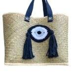 Tote Bag with Crochet Eye