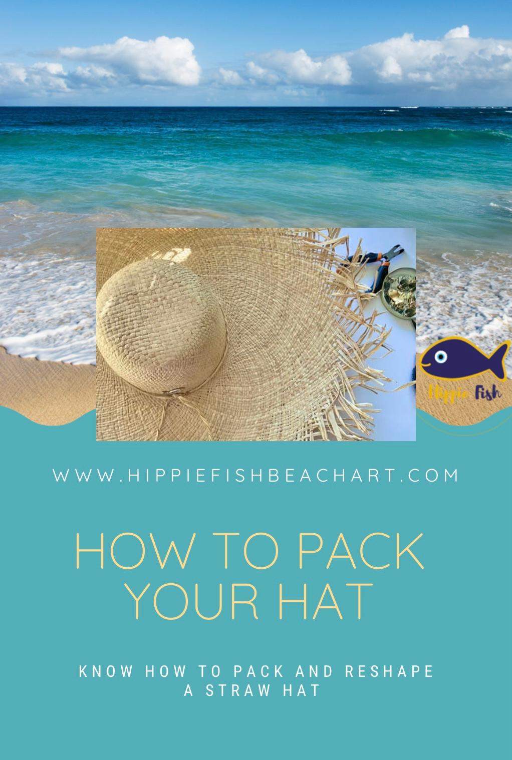 How to pack a straw hat