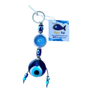 Keychain with Evil Eye Charm