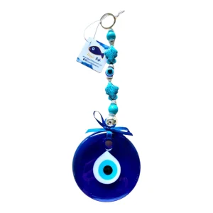 Evil Eye Wall Hanging with Fish Beads
