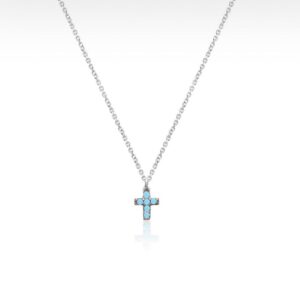 Small Silver Cross Necklace