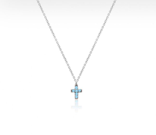 Small Silver Cross Necklace