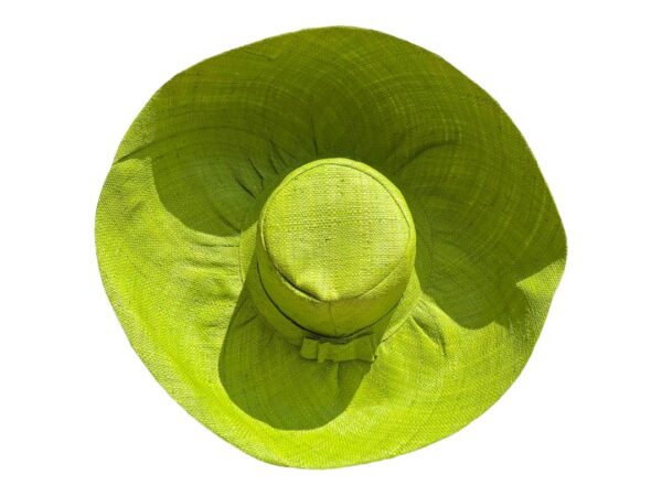 wide brim green sun hat