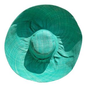 Wide Brim Turquoise Sun Hat
