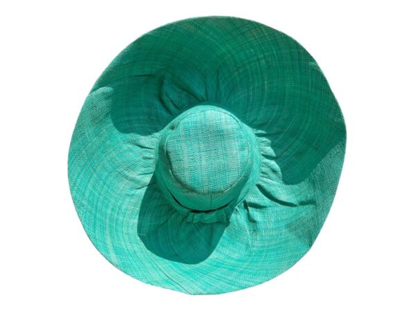 wide brim turquoise sun hat