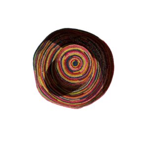 colors crochet straw hat