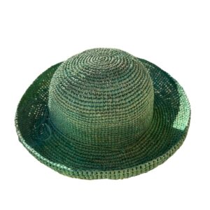 crochet straw hat